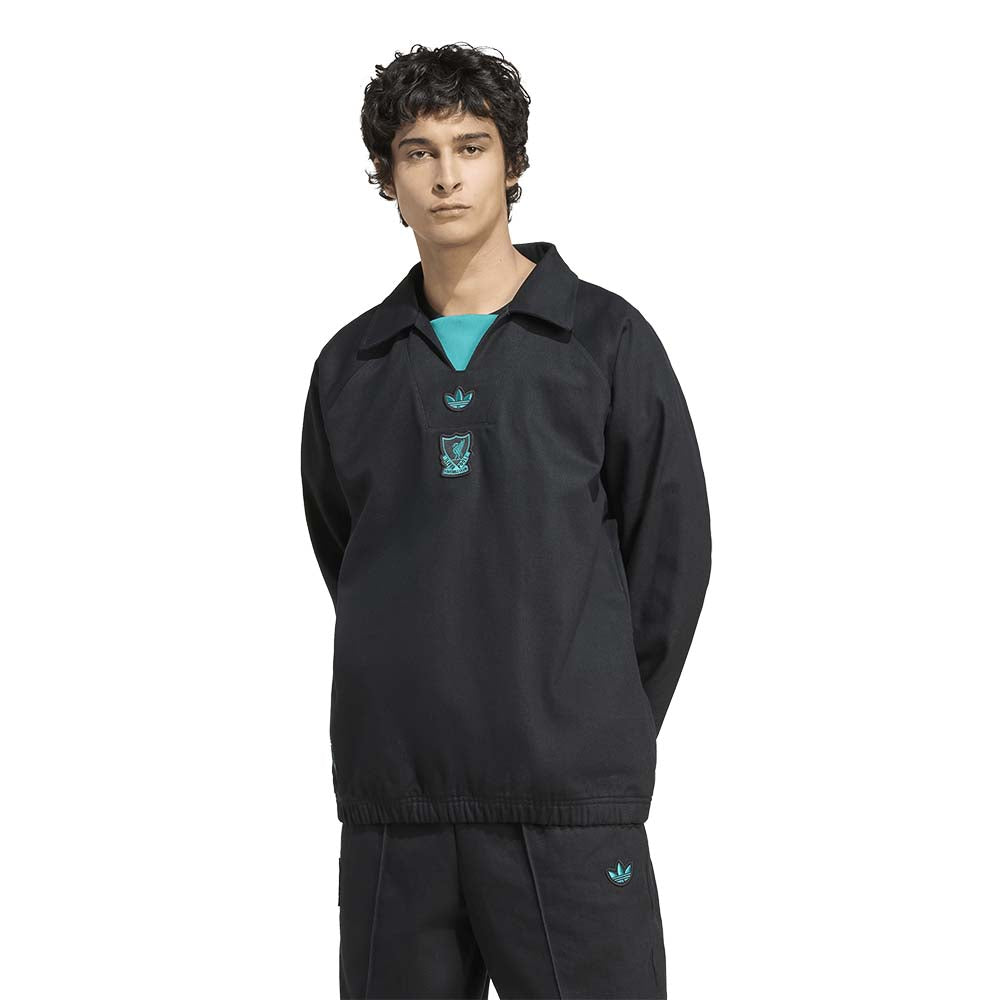 ADIDAS Liverpool FC Terrace Icons Drill เสื้อลำลองแขนยาวผู้ชาย