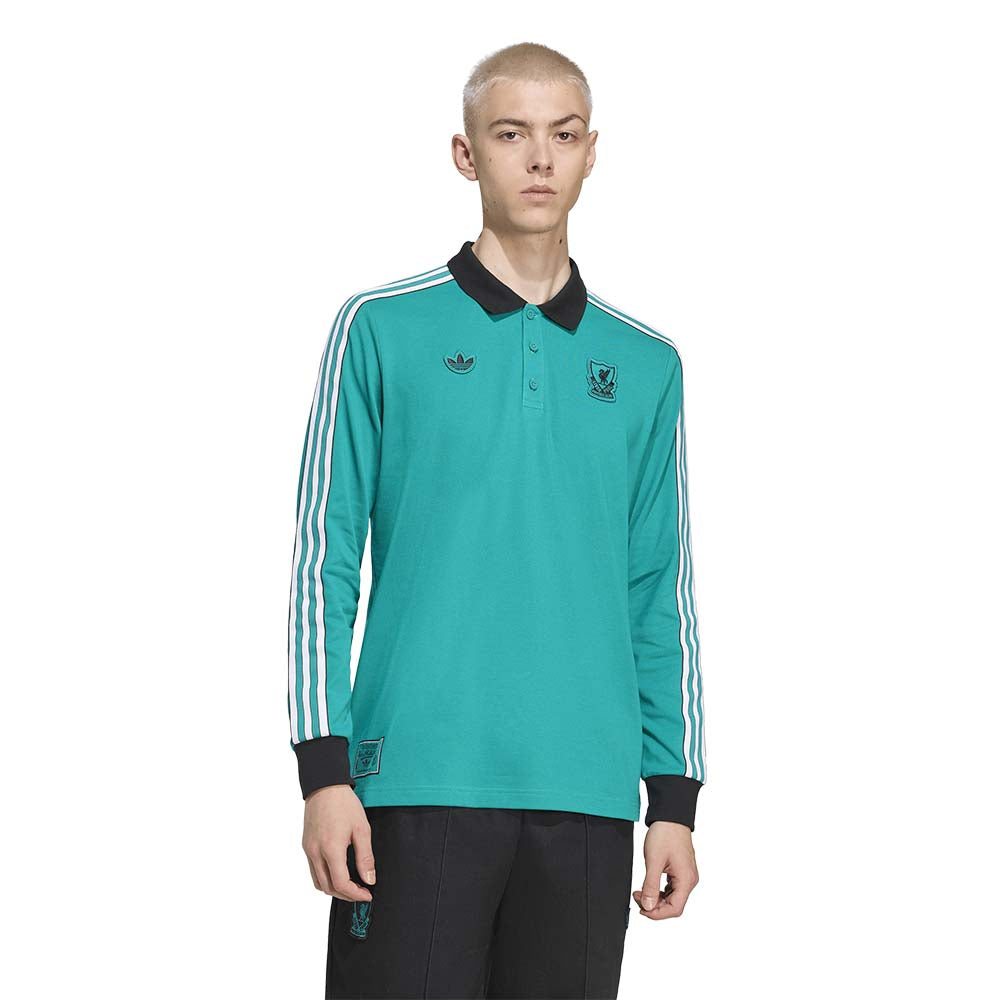 ADIDAS Liverpool FC Terrace Icons Long Sleeve เสื้อโปโลผู้ชาย