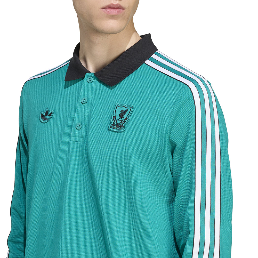 ADIDAS Liverpool FC Terrace Icons Long Sleeve เสื้อโปโลผู้ชาย