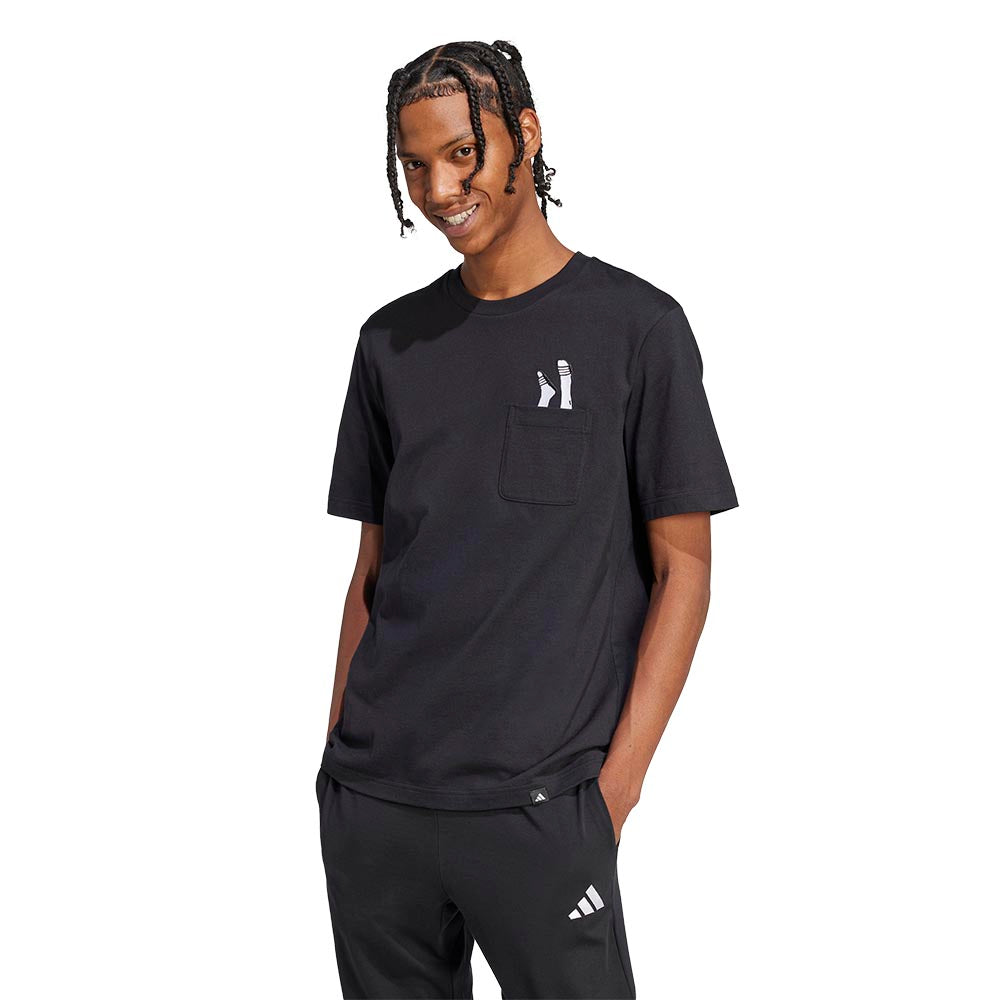 ADIDAS Lounge Slides Graphic Pocket Men's T-Shirt