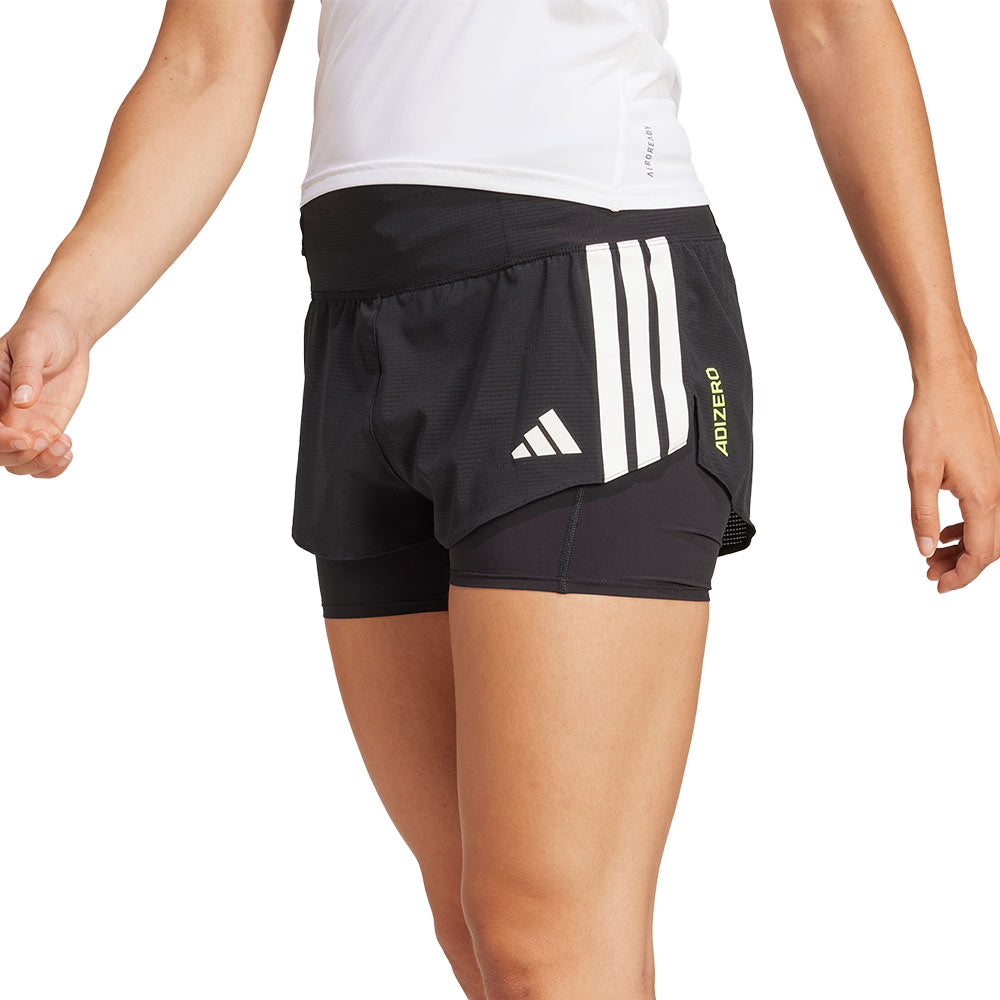 ADIDAS Adizero Running 2-in-1 Gel Pocket Women's Running Shorts