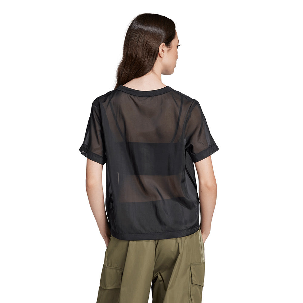 ADIDAS ORIGINALS Adicolor Sheer 3-Stripes เสื้อยืดผู้หญิง