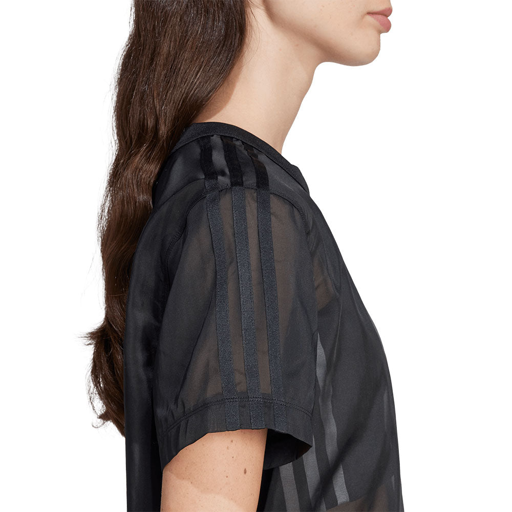 ADIDAS ORIGINALS Adicolor Sheer 3-Stripes เสื้อยืดผู้หญิง