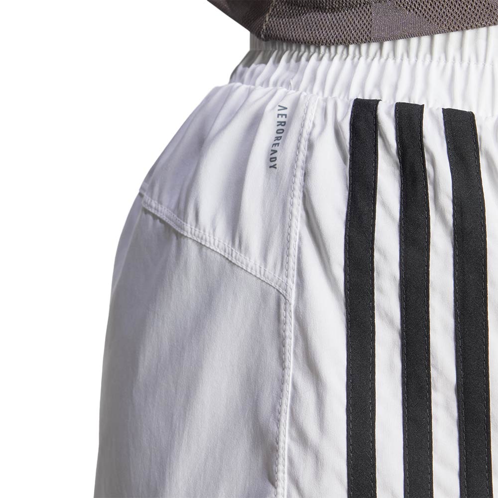 ADIDAS Pacer Training 3-Stripes Woven High-Rise กางเกงออกกำลังกายขาสั้นผู้หญิง