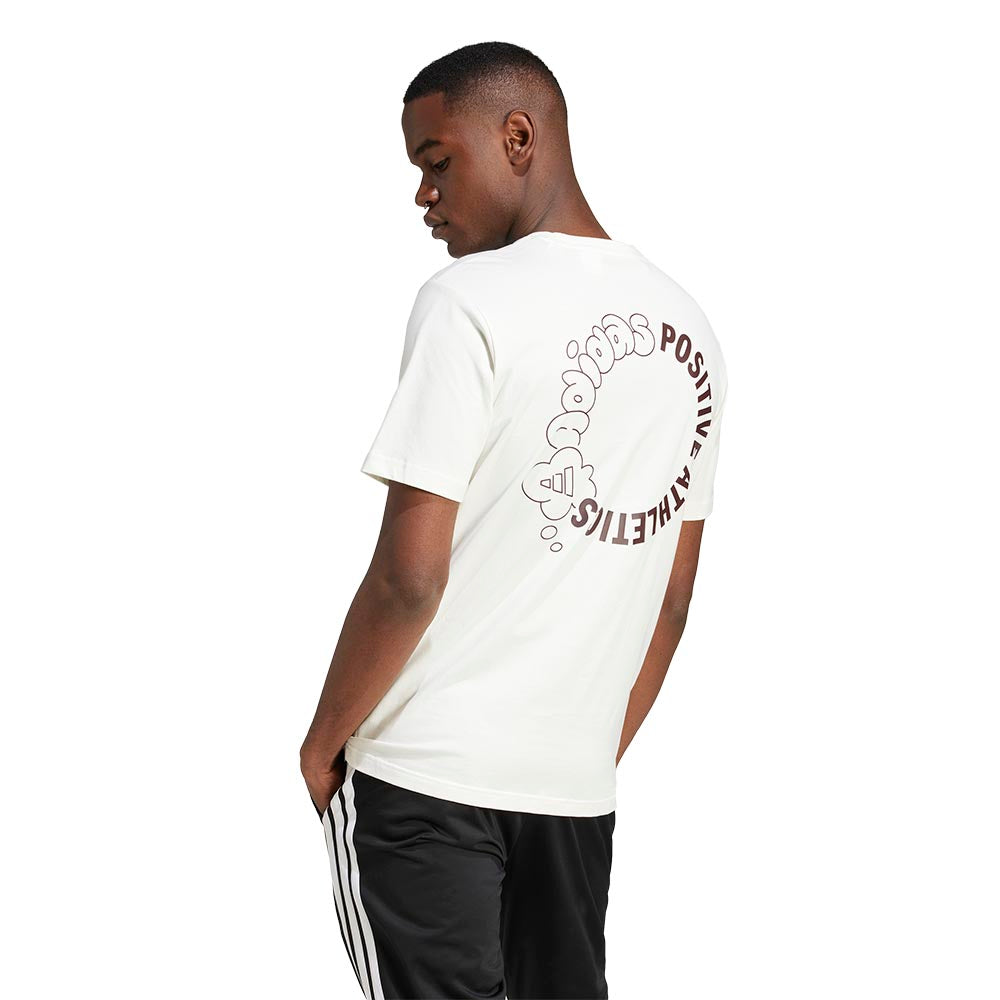 ADIDAS Lounge Verbiage Circle Graphic Men's T-Shirt