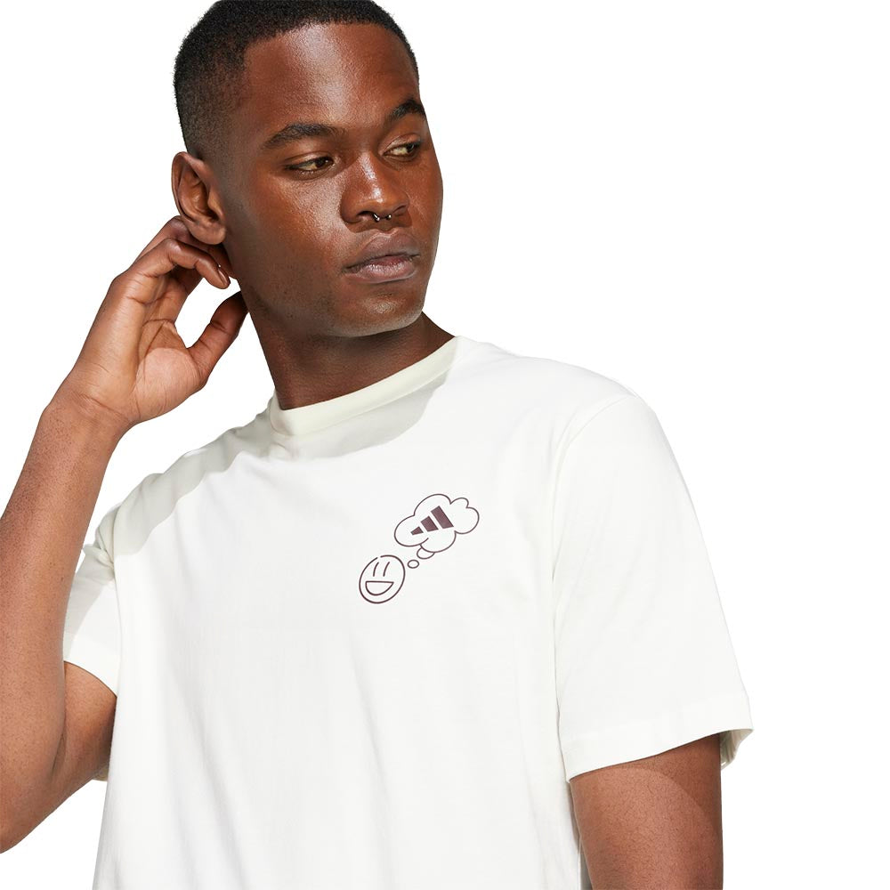ADIDAS Lounge Verbiage Circle Graphic Men's T-Shirt