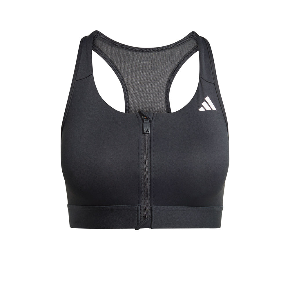 ADIDAS Powerreact Training Medium-Support Zip Bra สปอร์ตบราผู้หญิง