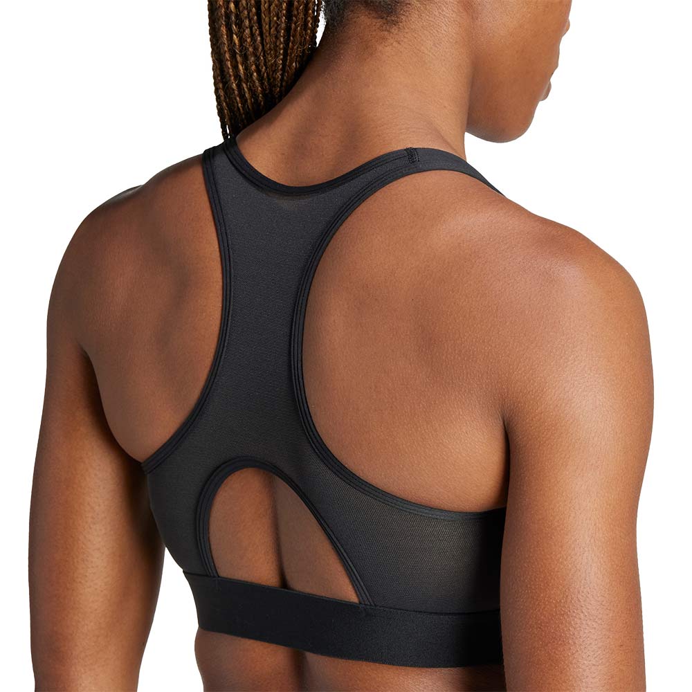 ADIDAS Powerreact Training Medium-Support Zip Bra สปอร์ตบราผู้หญิง