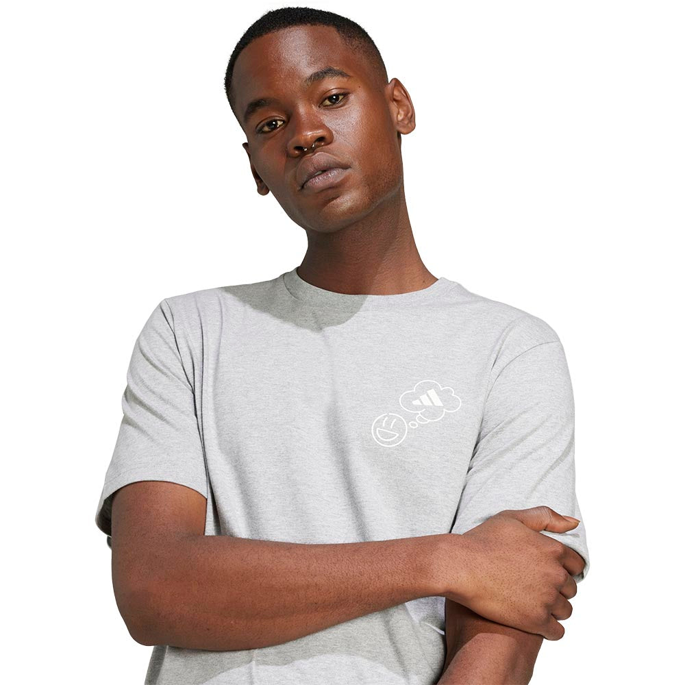 ADIDAS Lounge Verbiage Circle Graphic Men's T-Shirt
