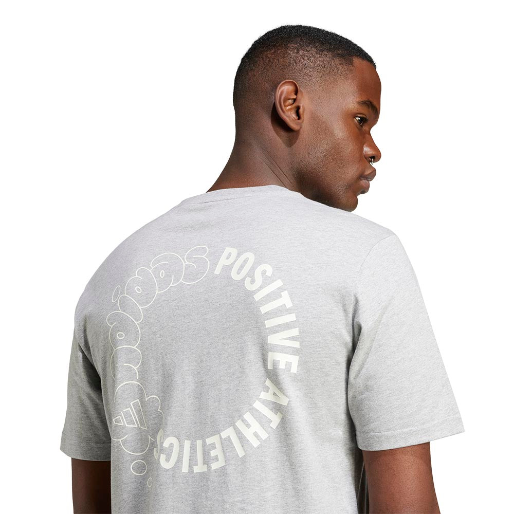 ADIDAS Lounge Verbiage Circle Graphic Men's T-Shirt