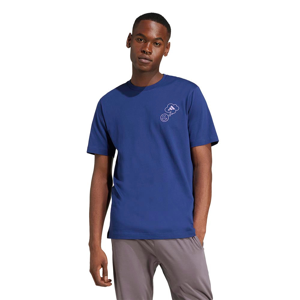 ADIDAS Lounge Verbiage Circle Graphic Men's T-Shirt
