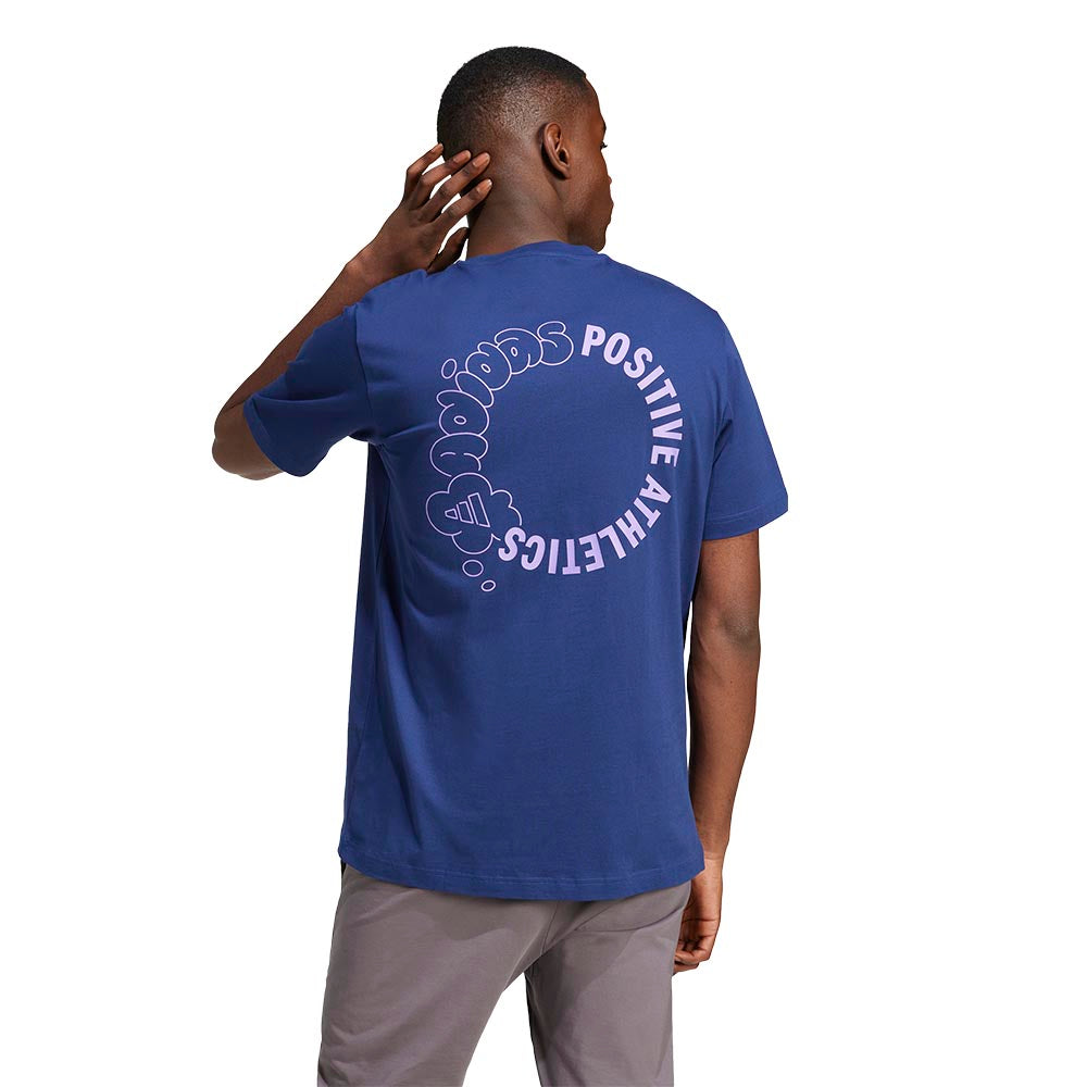 ADIDAS Lounge Verbiage Circle Graphic Men's T-Shirt