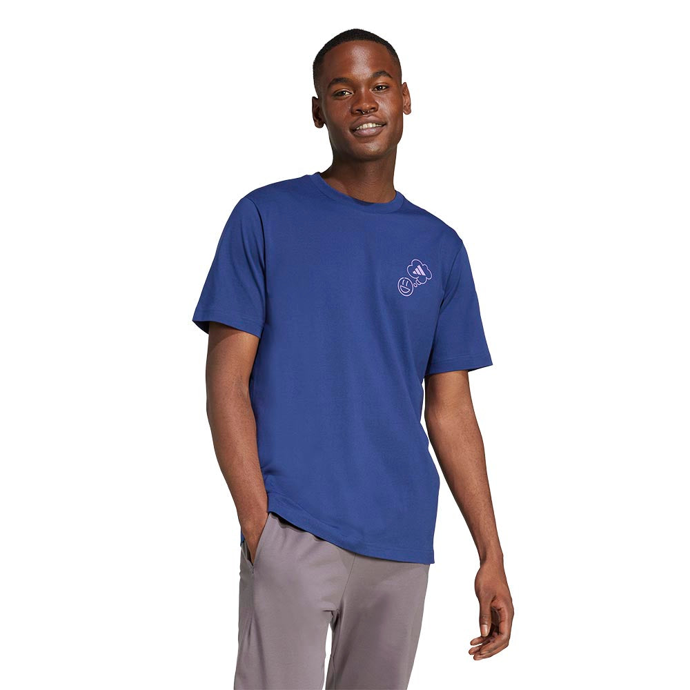 ADIDAS Lounge Verbiage Circle Graphic Men's T-Shirt