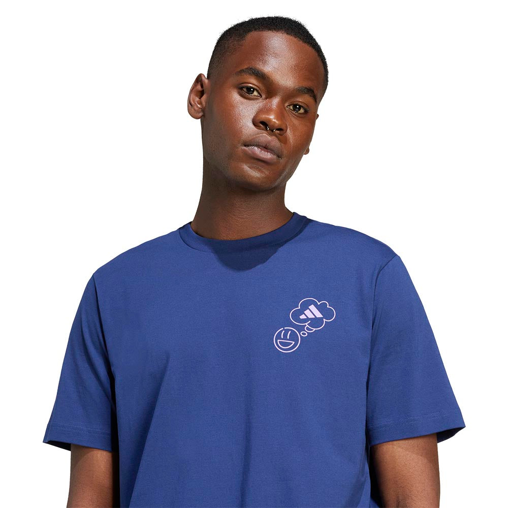 ADIDAS Lounge Verbiage Circle Graphic Men's T-Shirt