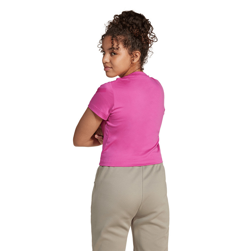 ADIDAS Z.N.E. Fitted Crop เสื้อยืดเด็กผู้หญิง