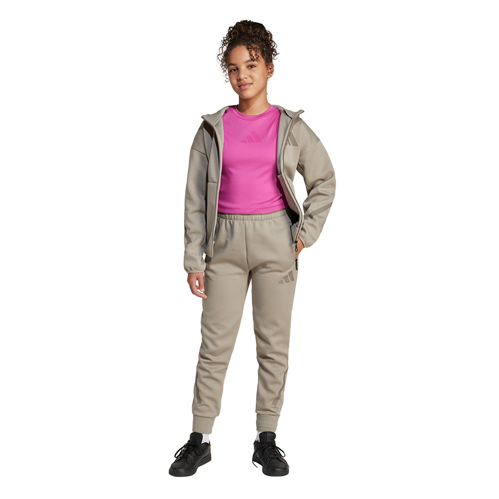 ADIDAS Z.N.E. Fitted Crop เสื้อยืดเด็กผู้หญิง
