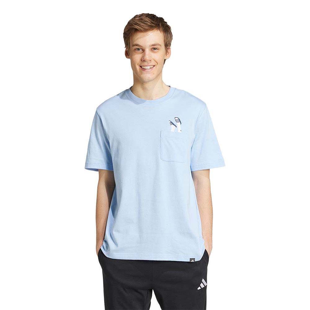 ADIDAS Lounge Slides Graphic Pocket Men's T-Shirt