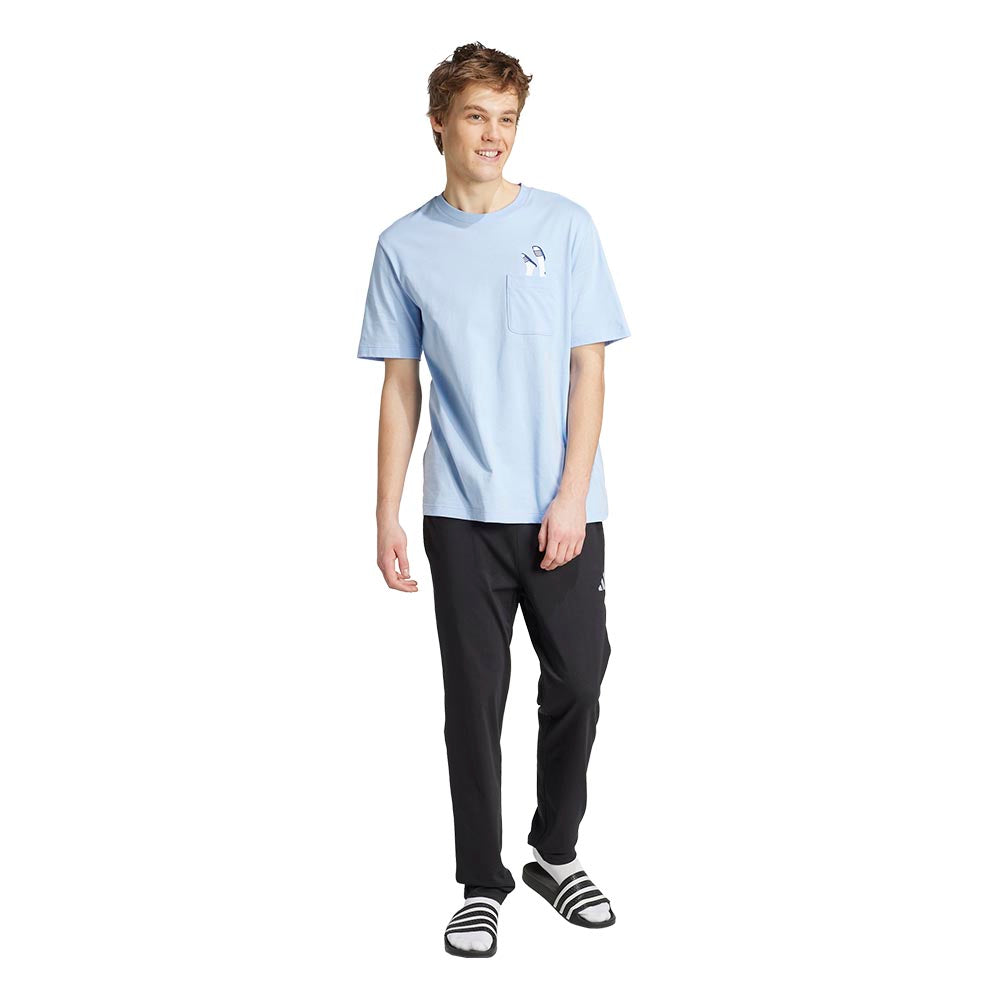 ADIDAS Lounge Slides Graphic Pocket Men's T-Shirt