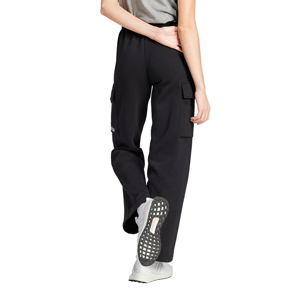 ADIDAS Essentials Linear Fleece Cargo Joggers กางเกงลำลองขายาวผู้หญิง