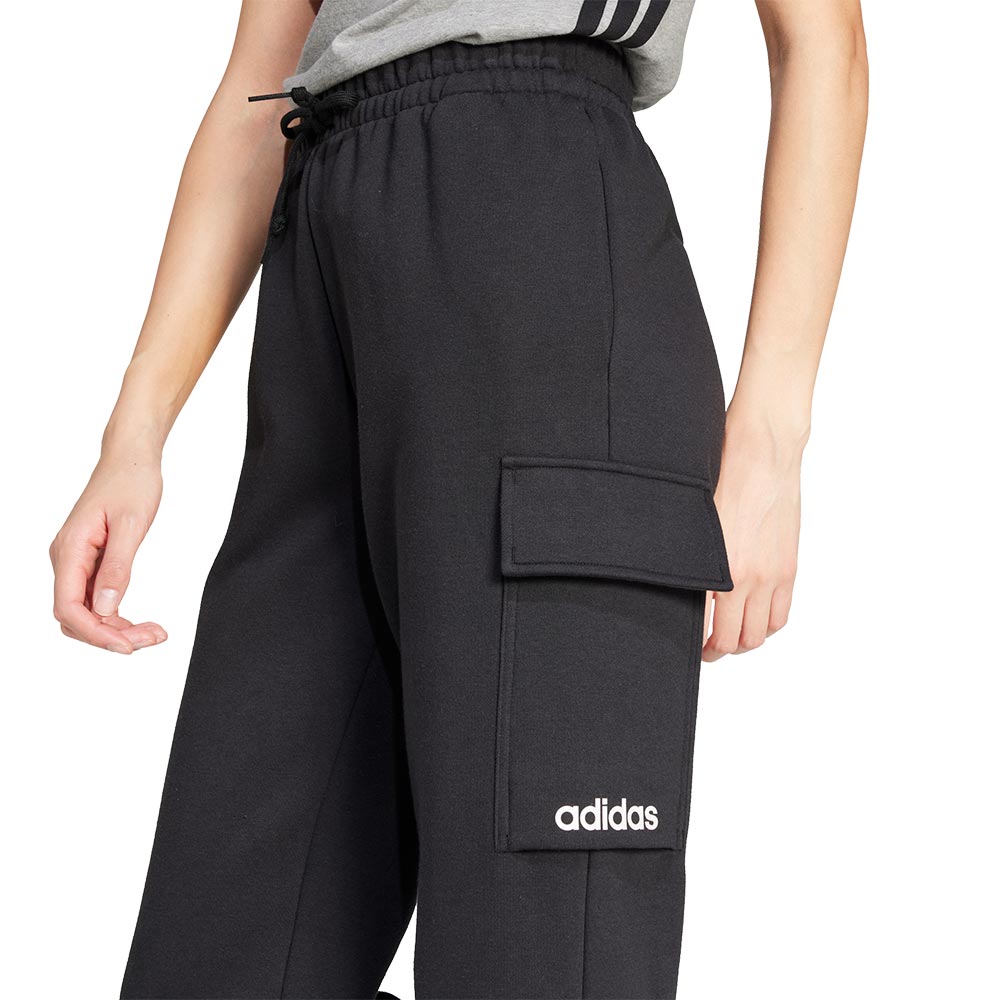 ADIDAS Essentials Linear Fleece Cargo Joggers กางเกงลำลองขายาวผู้หญิง