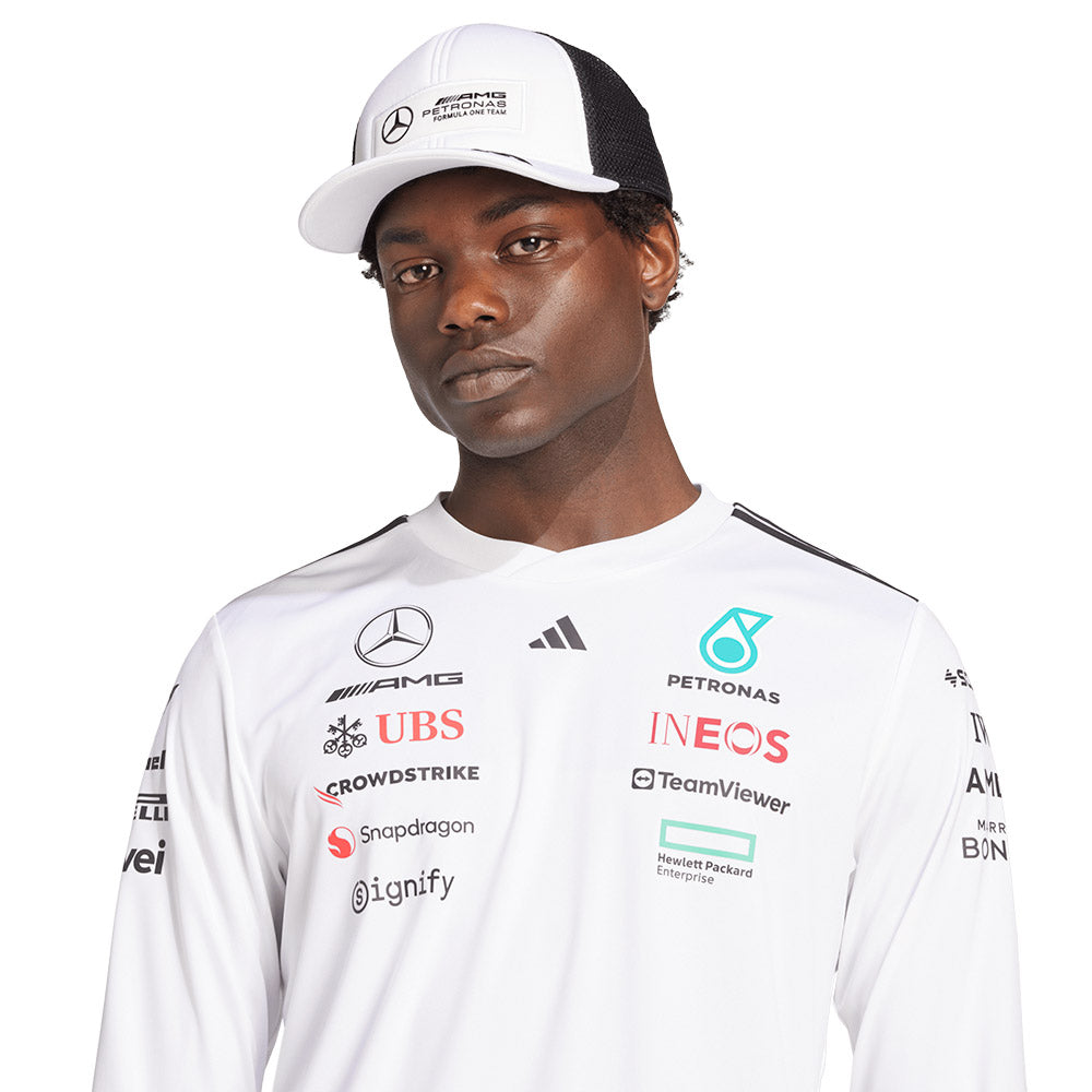 ADIDAS เสื้อแข่งรถแขนยาวผู้ชายทีม Mercedes - AMG Petronas Formula One