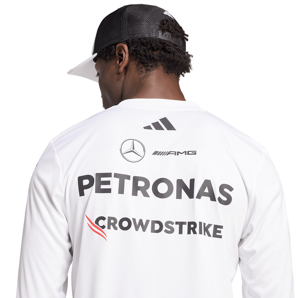 ADIDAS เสื้อแข่งรถแขนยาวผู้ชายทีม Mercedes - AMG Petronas Formula One