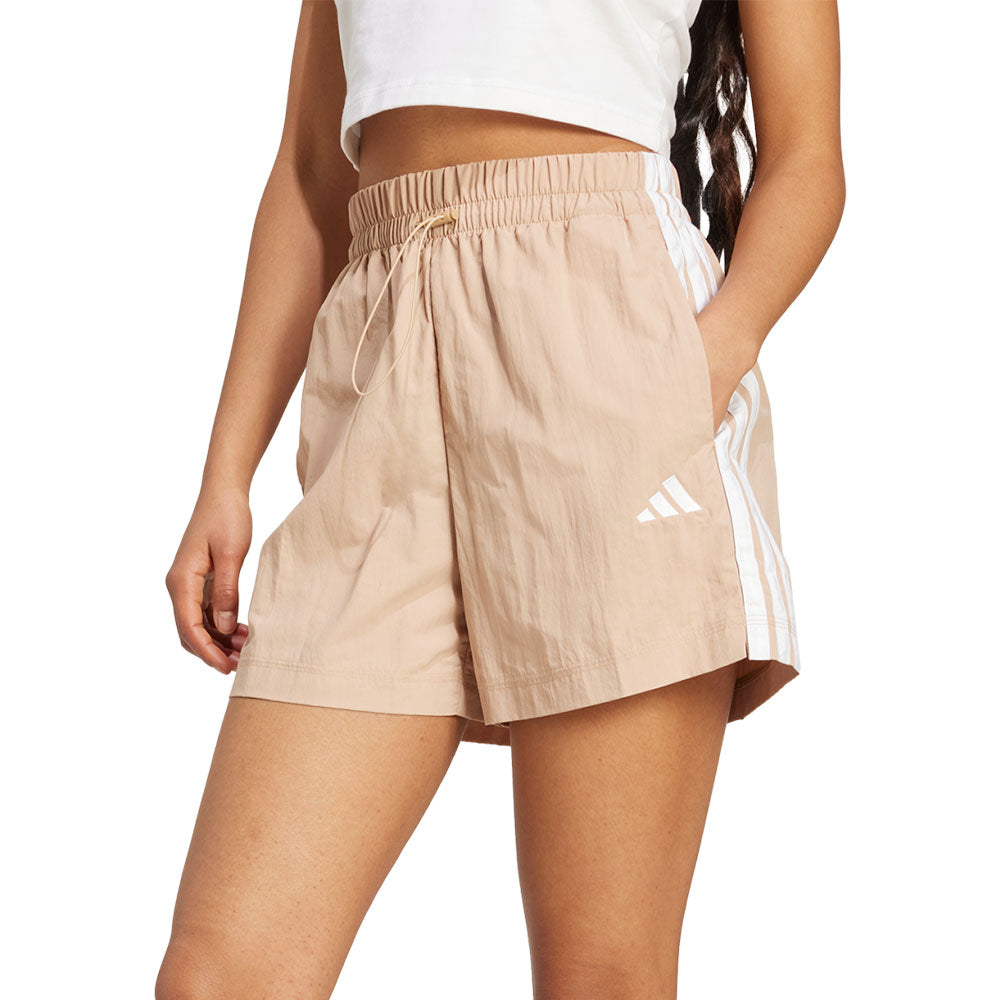 ADIDAS Essentials 3-Stripes Lifestyle Woven กางเกงขาสั้นผู้หญิง