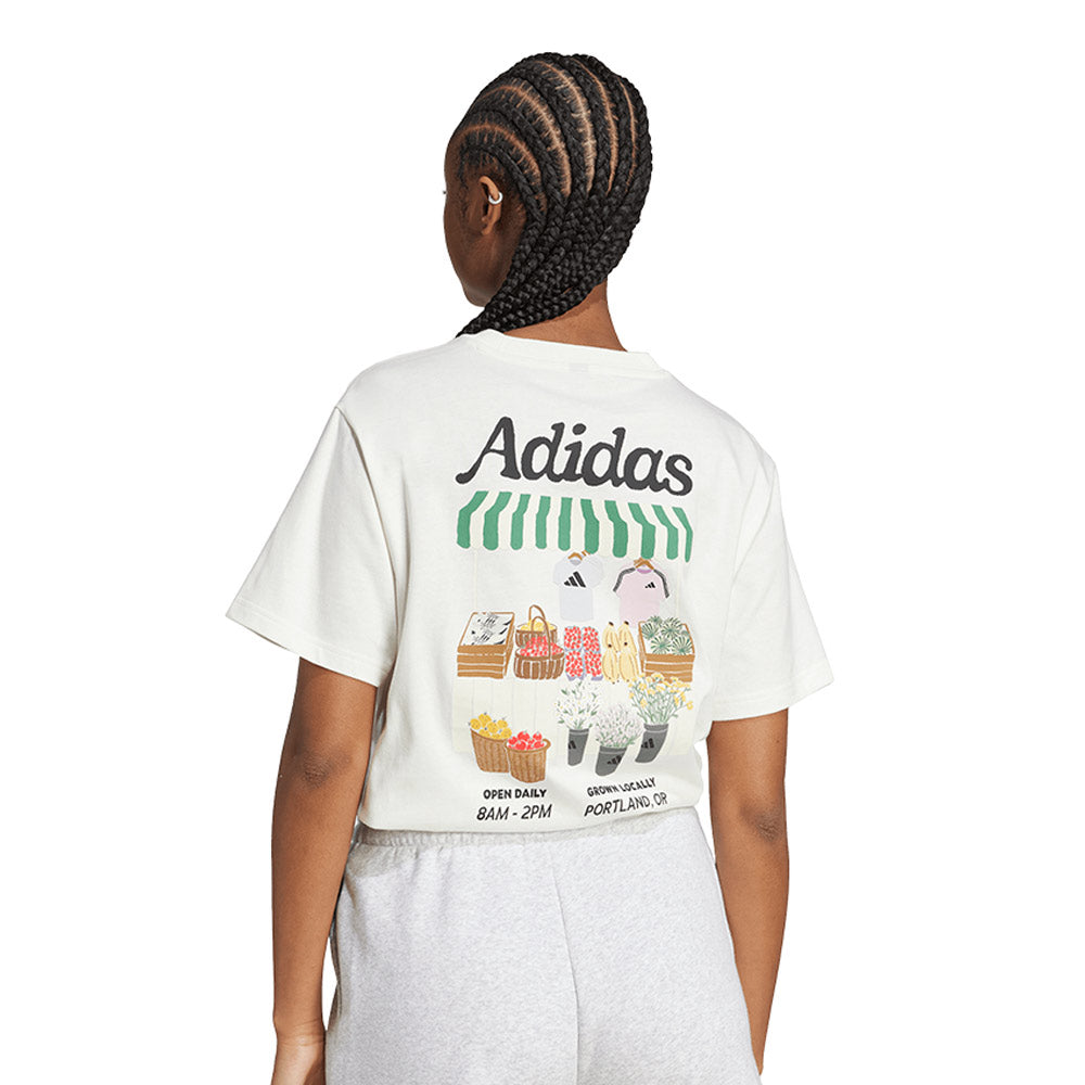 ADIDAS Farmers Market Graphic เสื้อยืดผู้หญิง