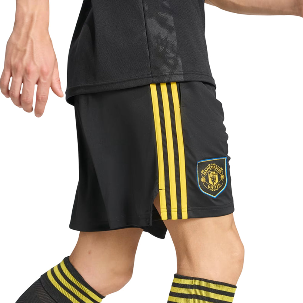 ADIDAS กางเกงฟุตบอลผู้ชายทีมแมนเชสเตอร์ ยูไนเต็ด ชุดที่สาม ฤดูกาล 2025/26