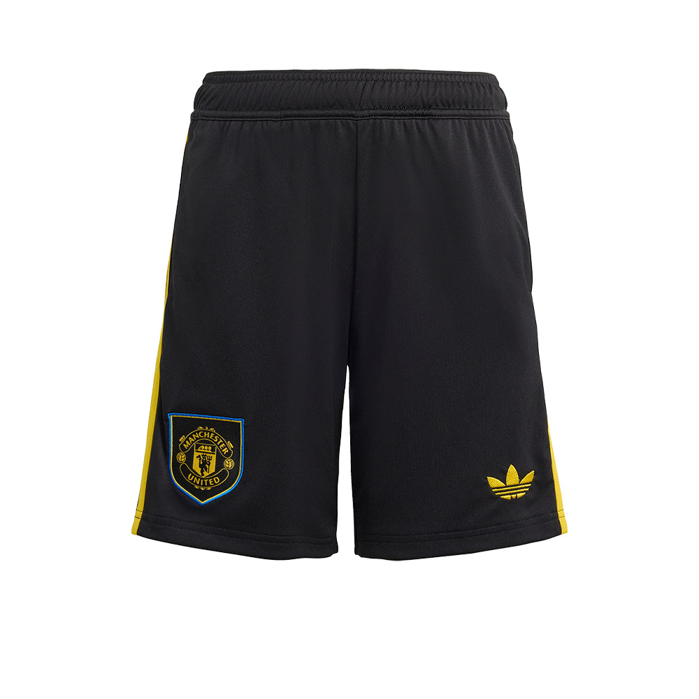 ADIDAS กางเกงฟุตบอลเด็กทีมแมนเชสเตอร์ ยูไนเต็ด ชุดที่สาม ฤดูกาล 2025/26