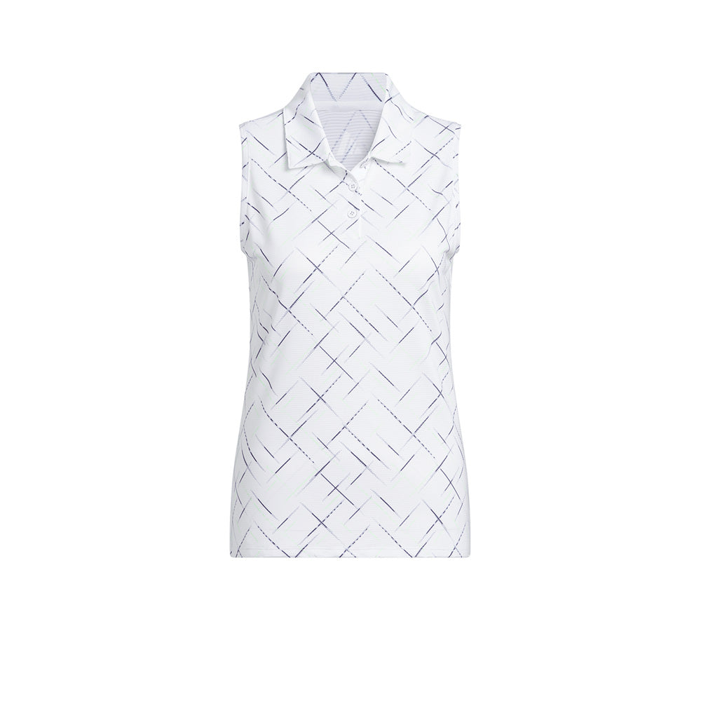ADIDAS Ultimate365 Printed Sleeveless Women's Golf Polo Shirt