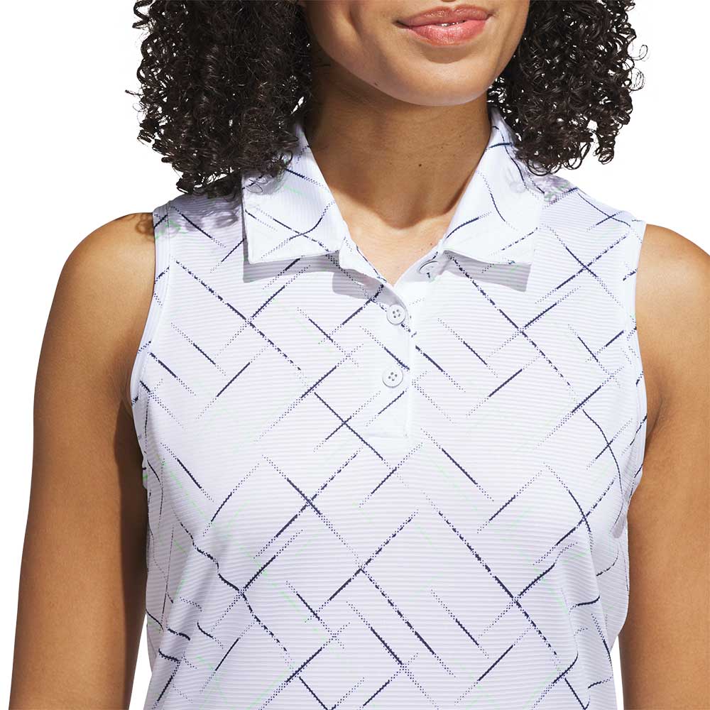 ADIDAS Ultimate365 Printed Sleeveless Women's Golf Polo Shirt