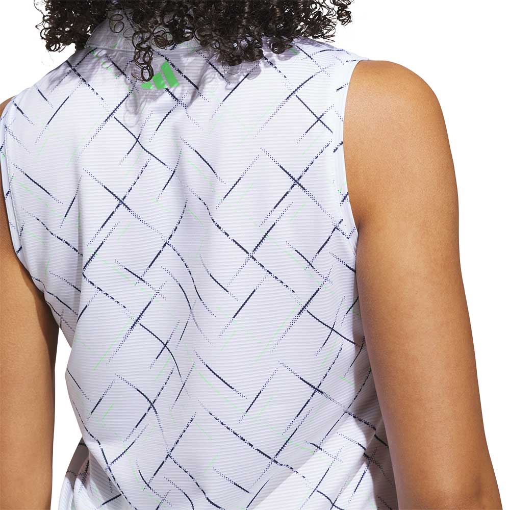 ADIDAS Ultimate365 Printed Sleeveless Women's Golf Polo Shirt