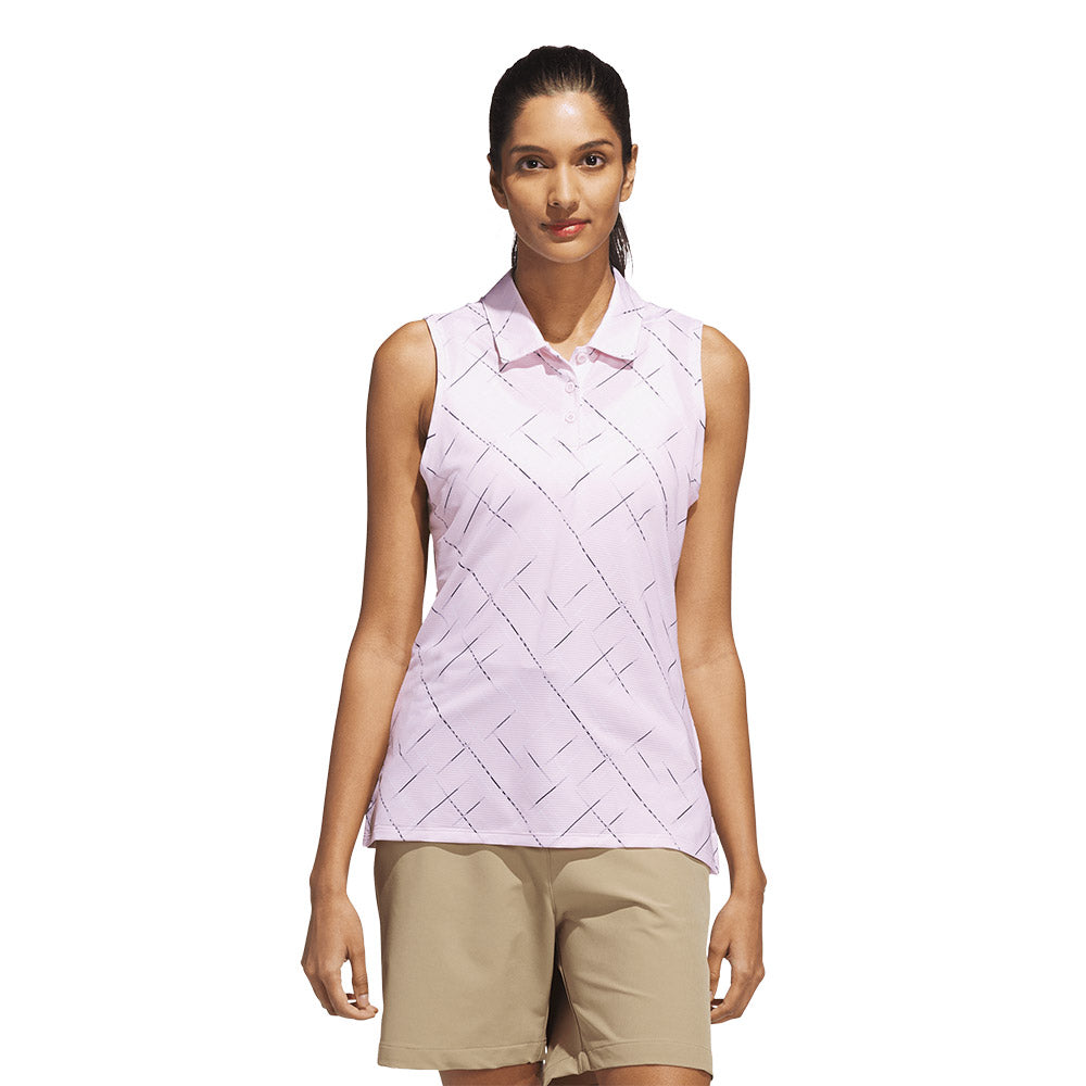 ADIDAS Ultimate365 Printed Sleeveless Women's Golf Polo Shirt