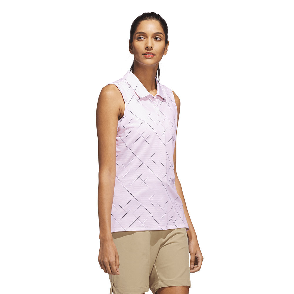 ADIDAS Ultimate365 Printed Sleeveless Women's Golf Polo Shirt