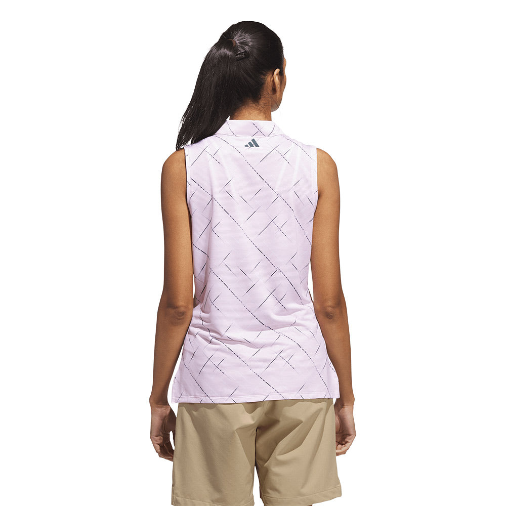 ADIDAS Ultimate365 Printed Sleeveless Women's Golf Polo Shirt