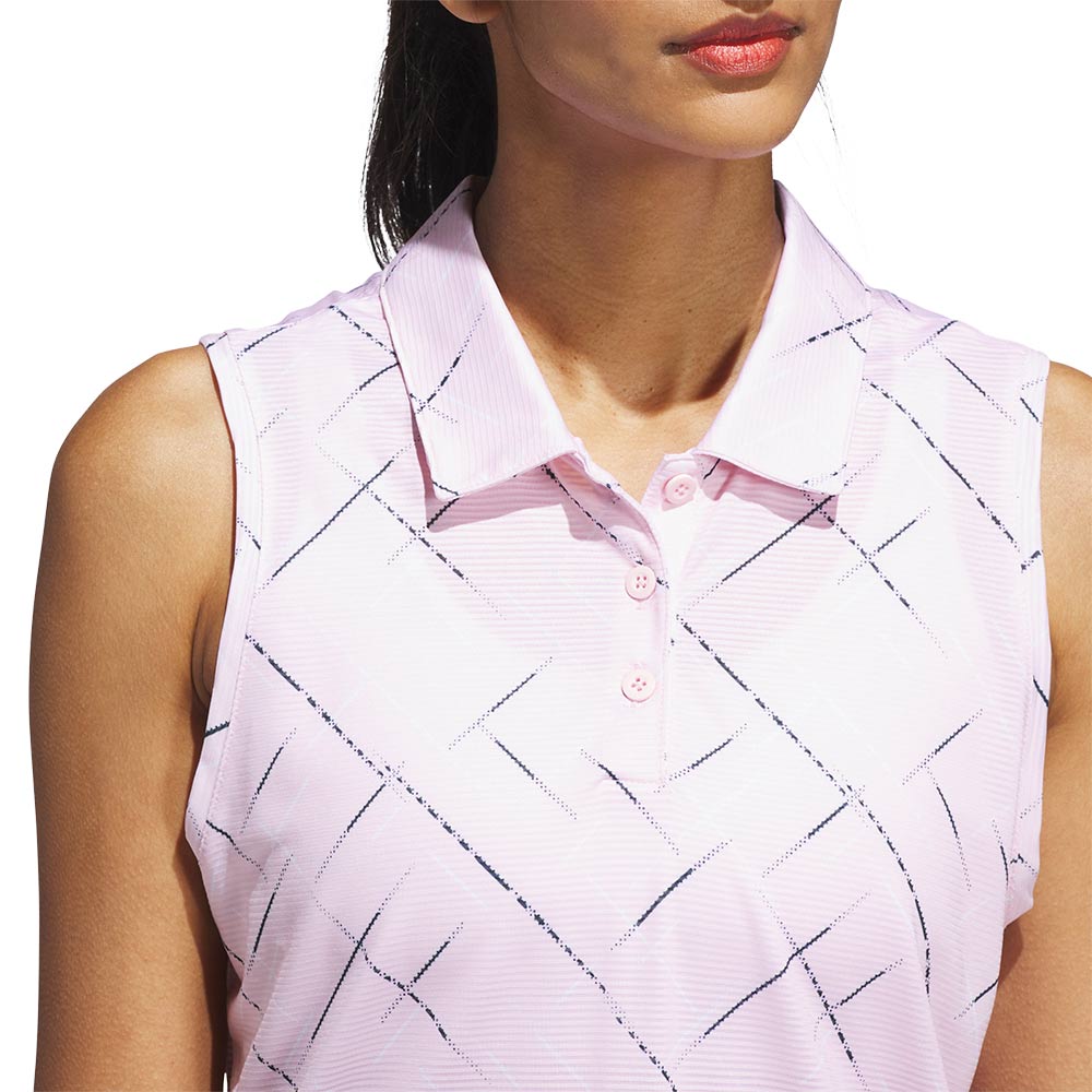 ADIDAS Ultimate365 Printed Sleeveless Women's Golf Polo Shirt