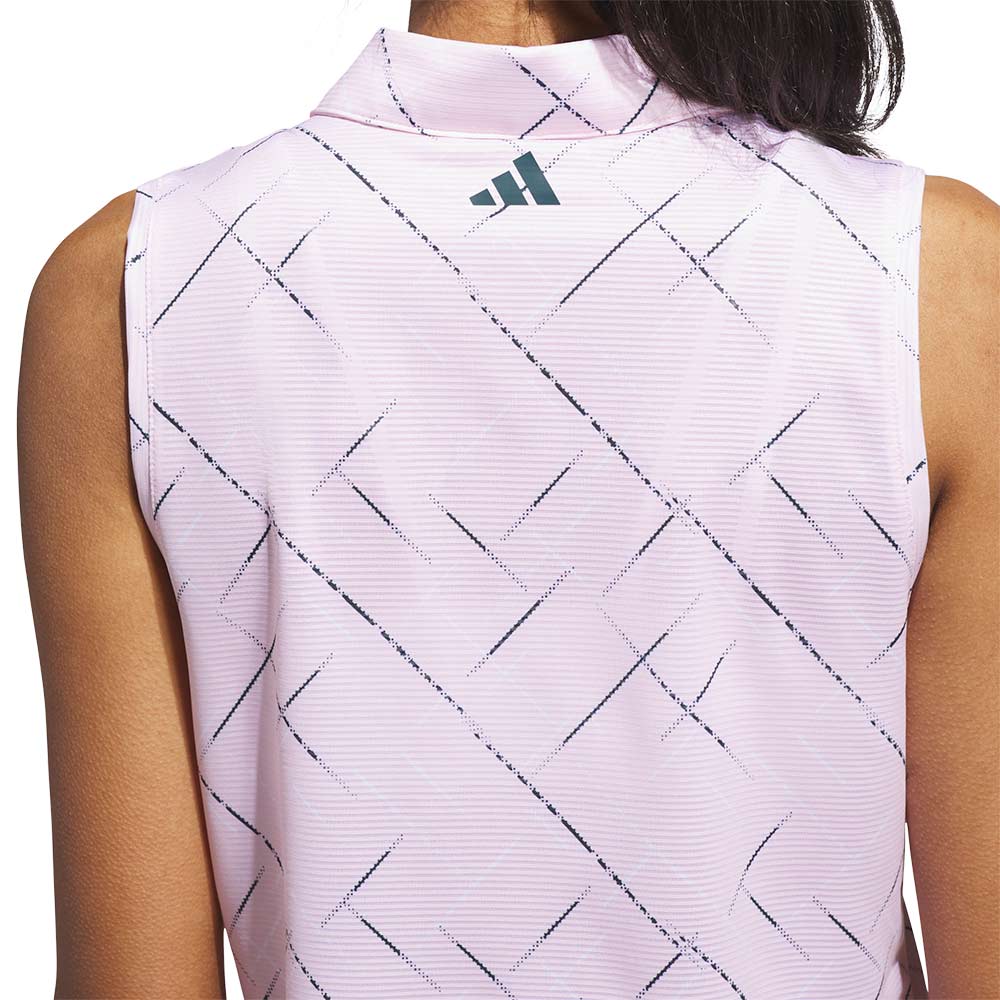 ADIDAS Ultimate365 Printed Sleeveless Women's Golf Polo Shirt