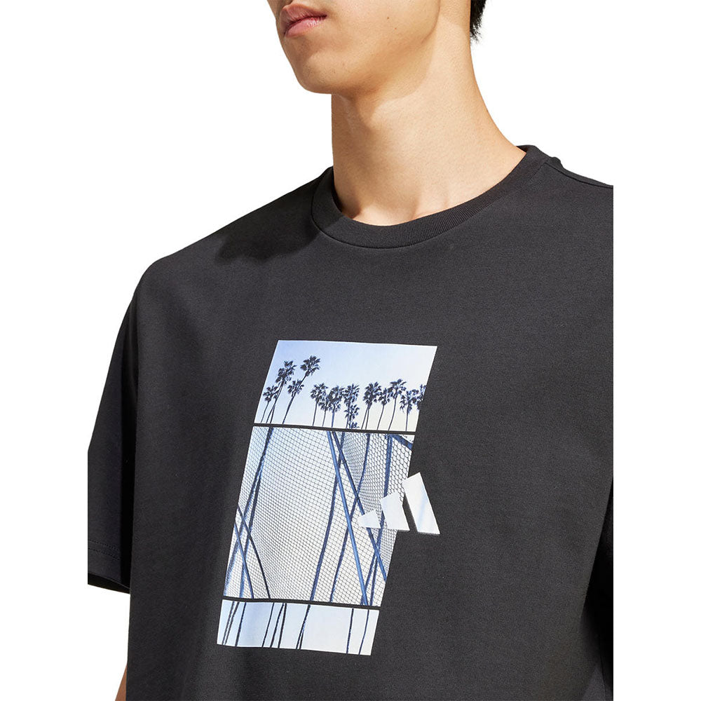 ADIDAS Lens Elevated Graphic เสื้อยืดผู้ชาย