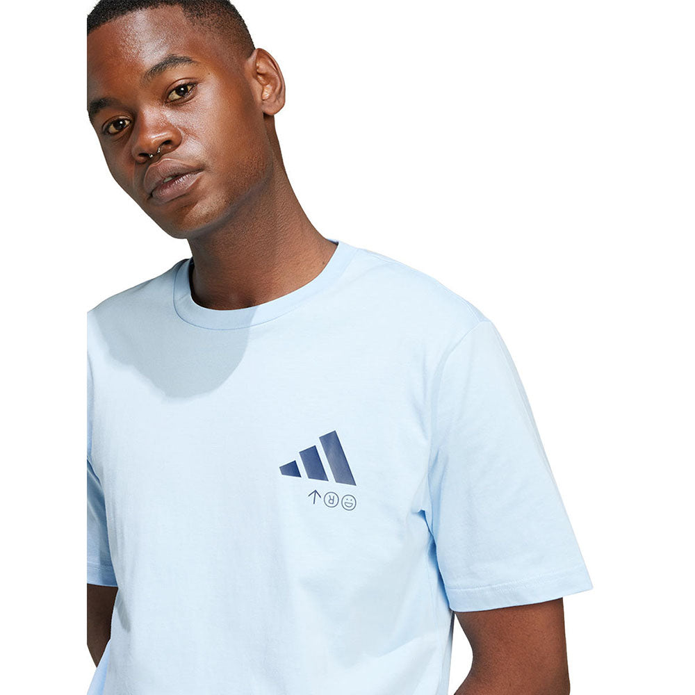 ADIDAS Lounge Verbiage Friends of Sport Graphic เสื้อยืดผู้ชาย