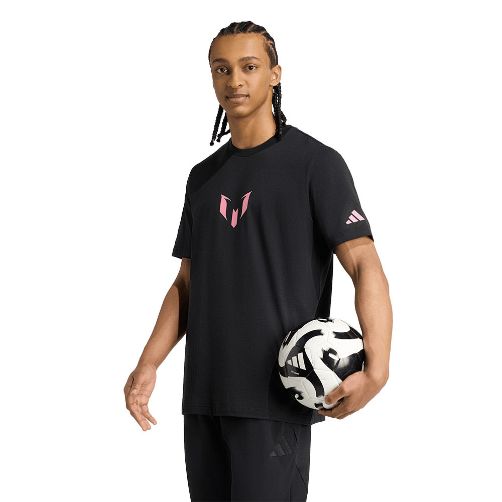 新品未使用adidas MESSI L スリムフィット 黒 シャツ adidas Messi Tee - Black | Free Shipping with adiClub