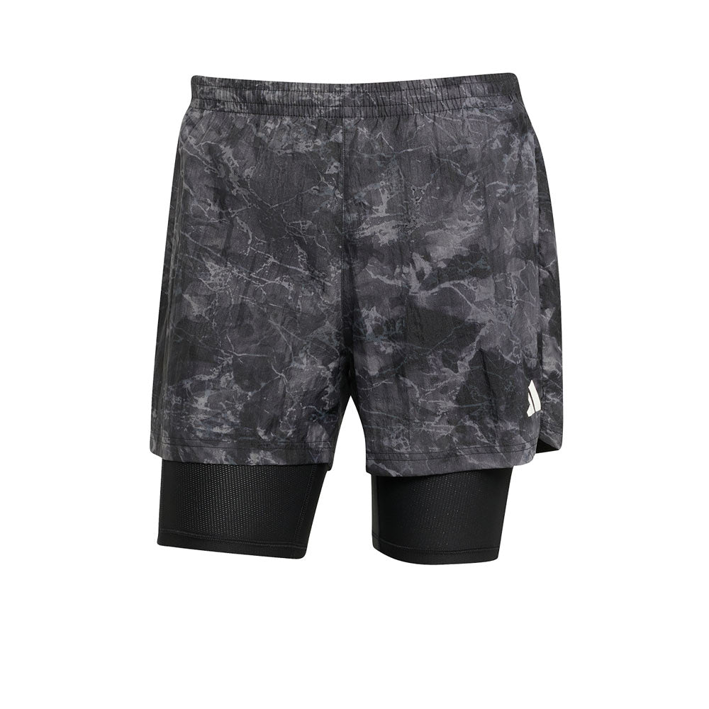 ADIDAS Own The Run Spray Dye 2-In-1 Men's Running Shorts