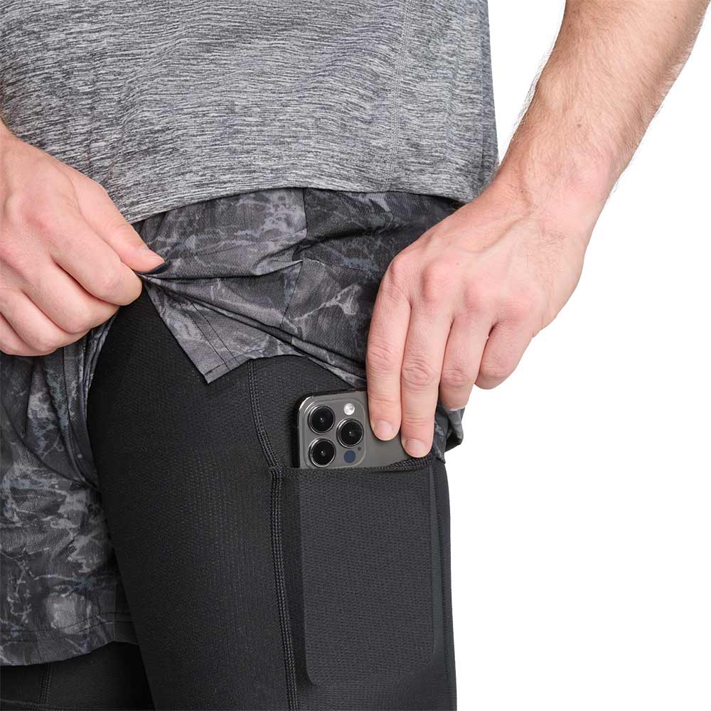 ADIDAS Own The Run Spray Dye 2-In-1 Men's Running Shorts