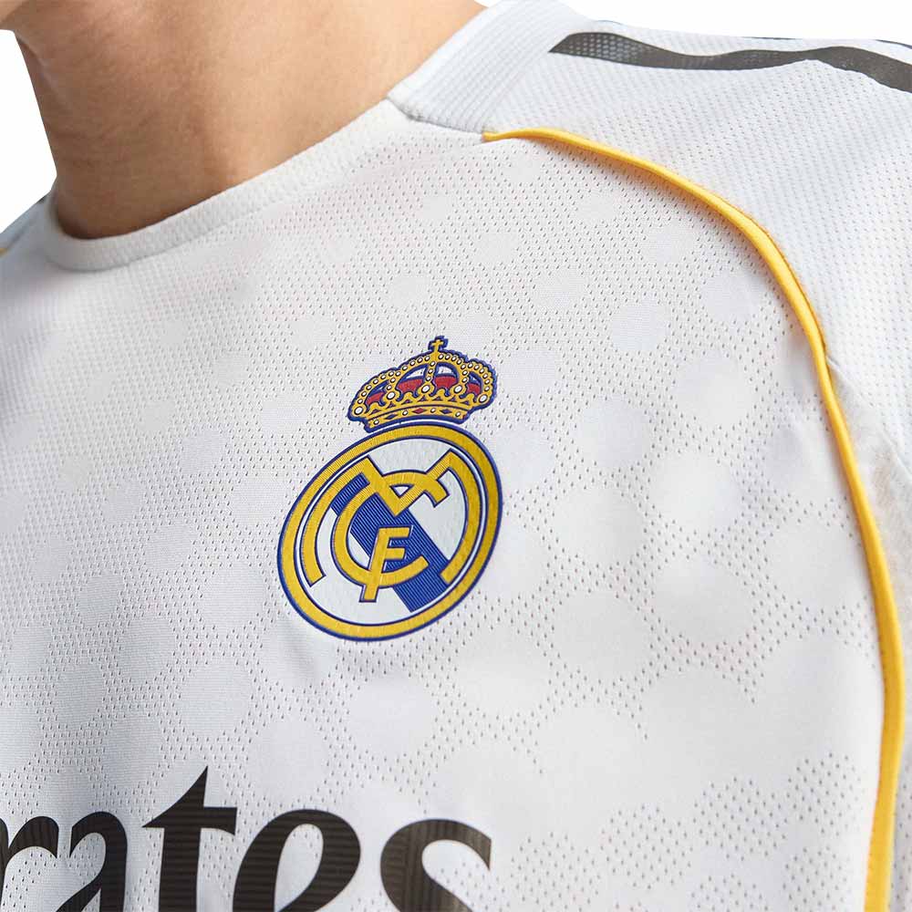 ADIDAS Men's Real Madrid Home Authentic 2025/26 Long Sleeve Jersey