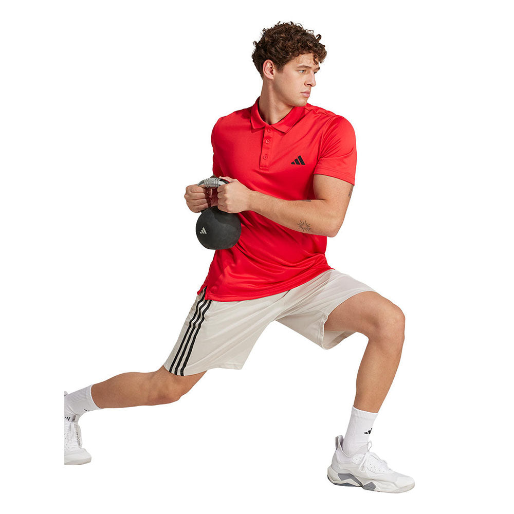 ADIDAS Train Essentials Piqué 3-Stripes กางเกงออกกำลังกายขาสั้นผู้ชาย