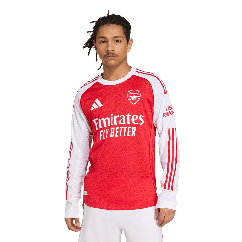 ADIDAS เสื้อแข่งผู้ชายแขนยาวทีมอาร์เซนอล ชุดเหย้า เกรด Authentic ฤดูกาล 2025/26
