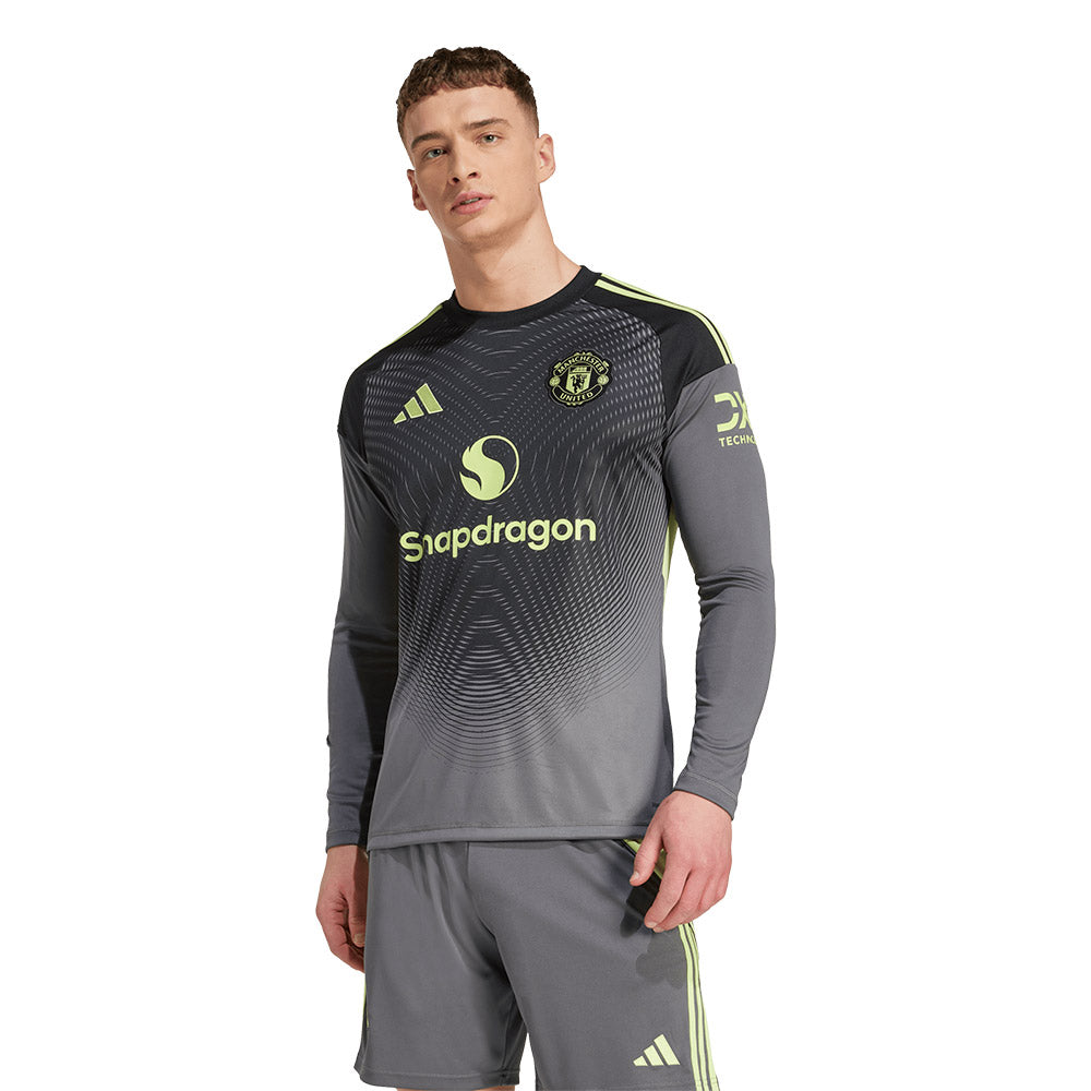 ADIDAS เสื้อผู้รักษาประตูผู้ชายแขนยาวทีมแมนเชสเตอร์ ยูไนเต็ด ชุดเหย้า ฤดูกาล 2025/26