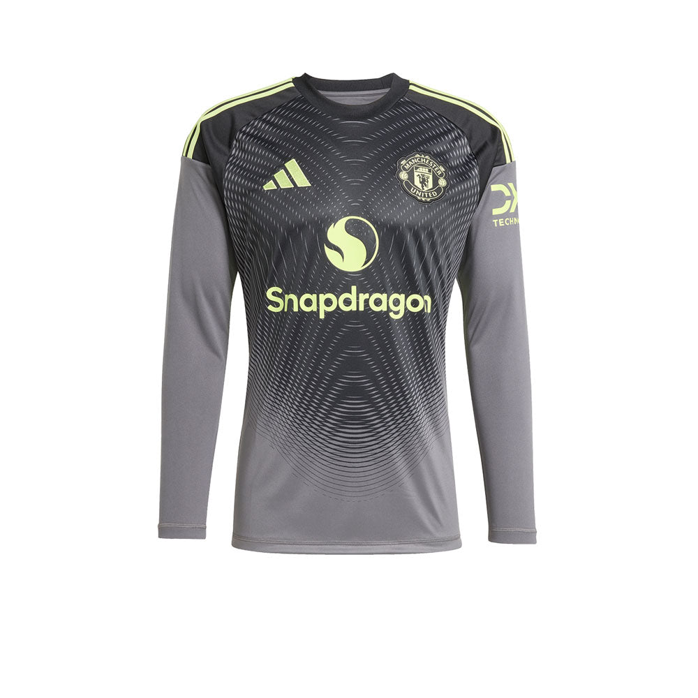 ADIDAS เสื้อผู้รักษาประตูผู้ชายแขนยาวทีมแมนเชสเตอร์ ยูไนเต็ด ชุดเหย้า ฤดูกาล 2025/26