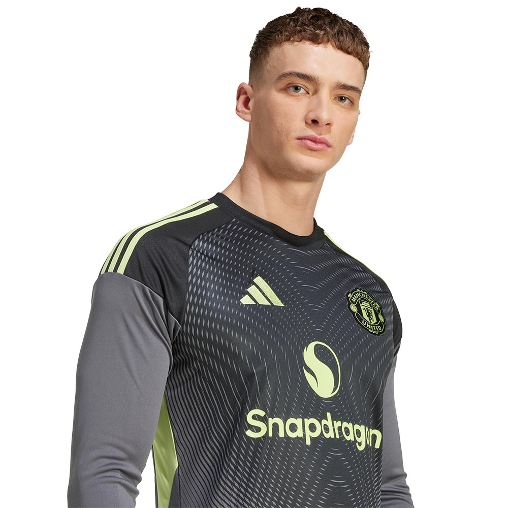 ADIDAS เสื้อผู้รักษาประตูผู้ชายแขนยาวทีมแมนเชสเตอร์ ยูไนเต็ด ชุดเหย้า ฤดูกาล 2025/26