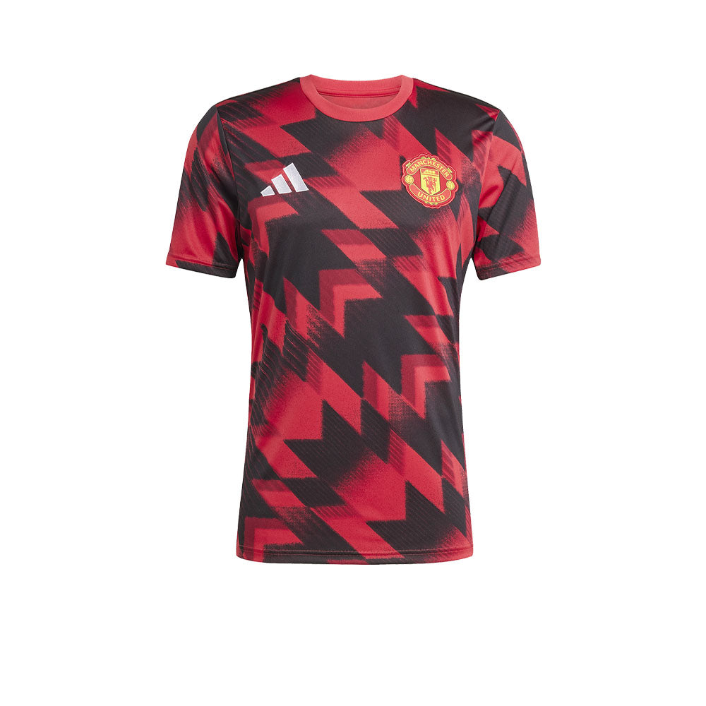 ADIDAS เสื้อแข่งผู้ชายทีมแมนเชสเตอร์ ยูไนเต็ด เกรด Pre-Match ฤดูกาล 2025/26